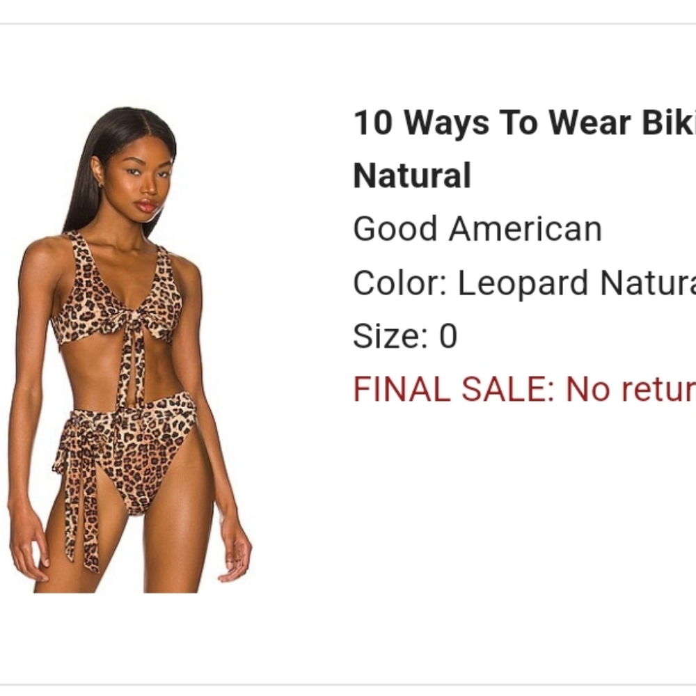 Good American reversible bikini top